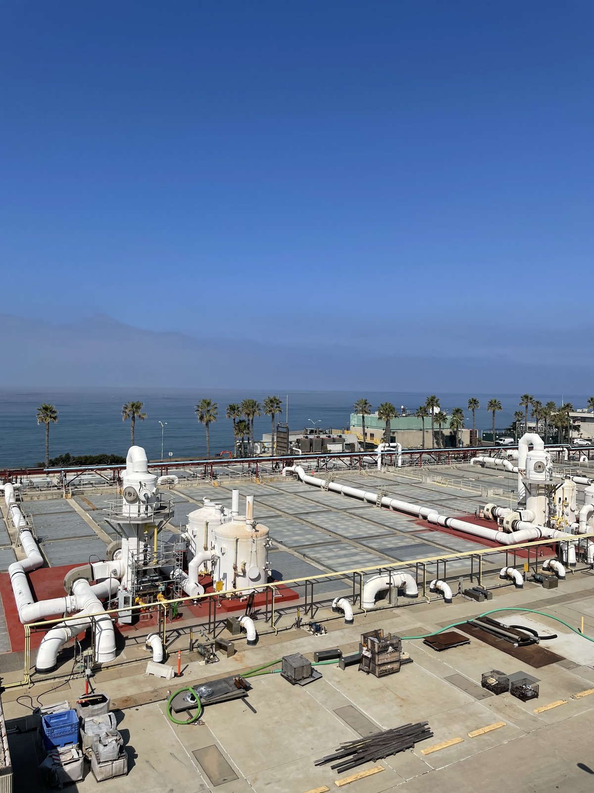 Overlooking the PLWWTP and ocean