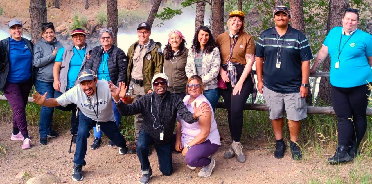 ECAT members and Coordinators standing in front of Button Rock Reverse